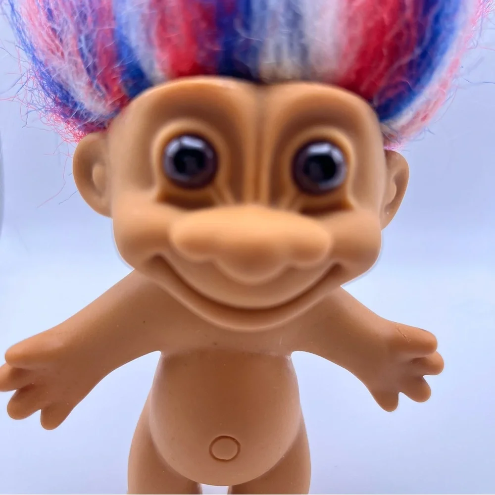 Russ Troll Doll‎ Red White and Blue Hair